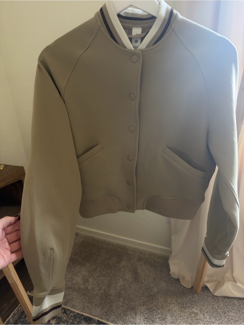 Lululemon Cropped Bomber Jacket